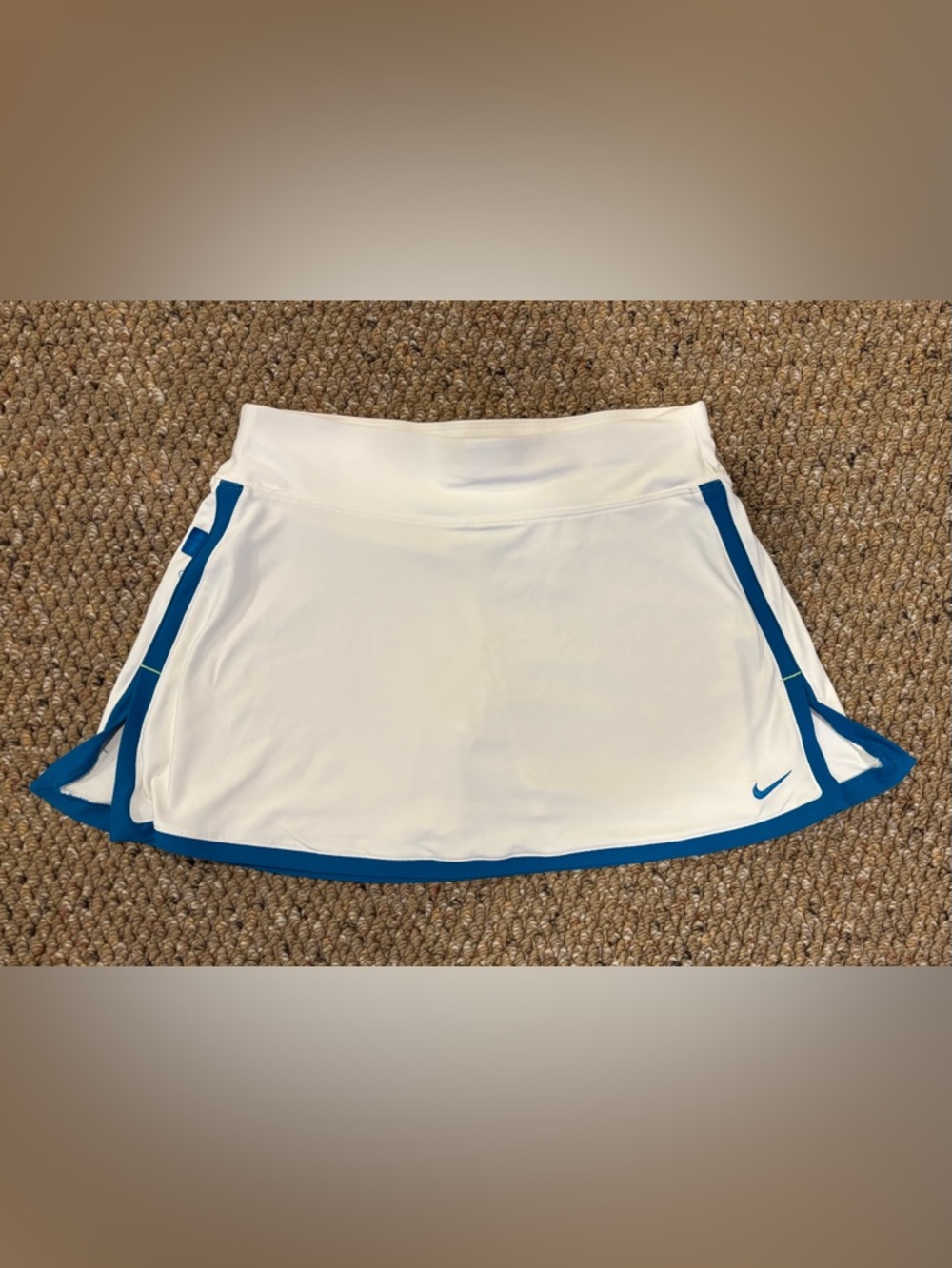 Nike White Tennis Skort with Blue Accents